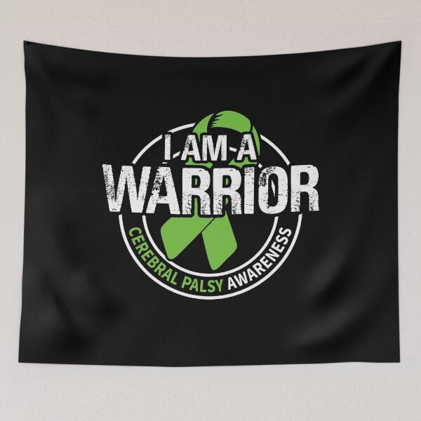 Item preview, I Am A Warrior Cerebral Palsy Awareness Ribbon designed and sold by Adolfo114.