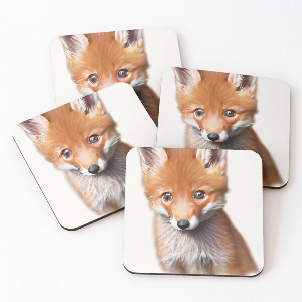 Item preview, Fox Looking Cute with rainbow colors designed and sold by phillipbooth.