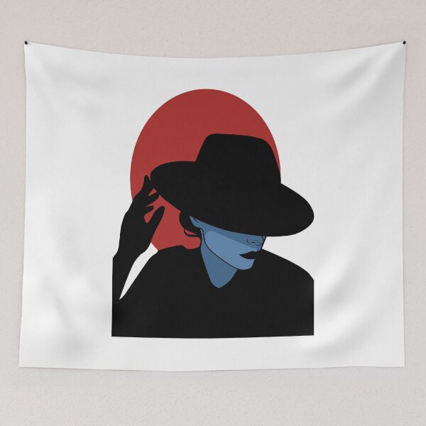 Item preview, Dark Lady (Red and Blue on White) designed and sold by ObsidianDaz.