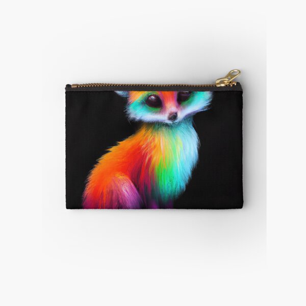 Item preview, Fox Looking Cute with rainbow colors designed and sold by phillipbooth.