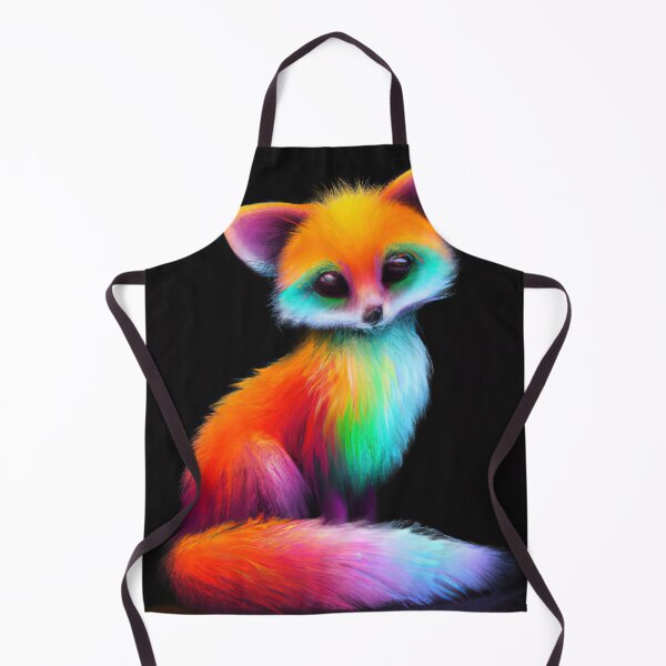 Item preview, Fox Looking Cute with rainbow colors designed and sold by phillipbooth.