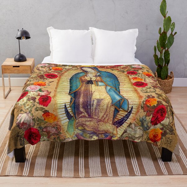Virgin Mary Throw Blankets for Sale | Redbubble