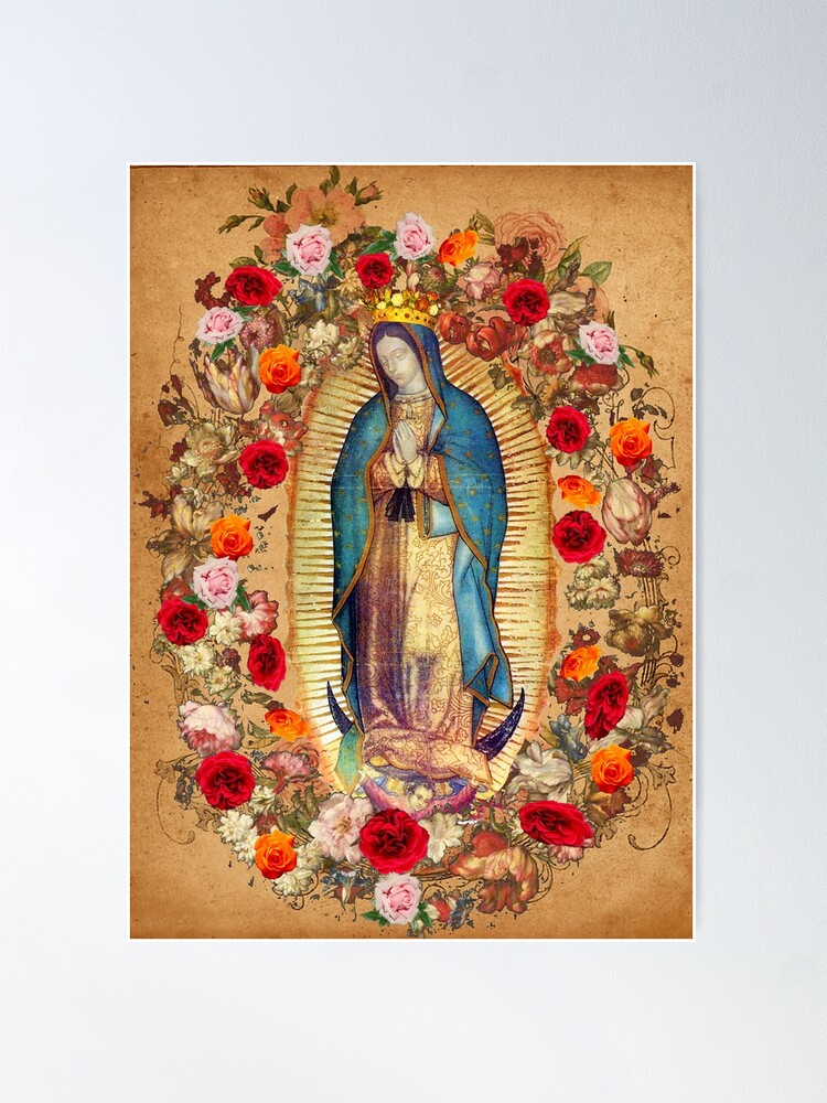Discover Our Lady of Guadalupe Virgin Mary Catholic Mexico Poster