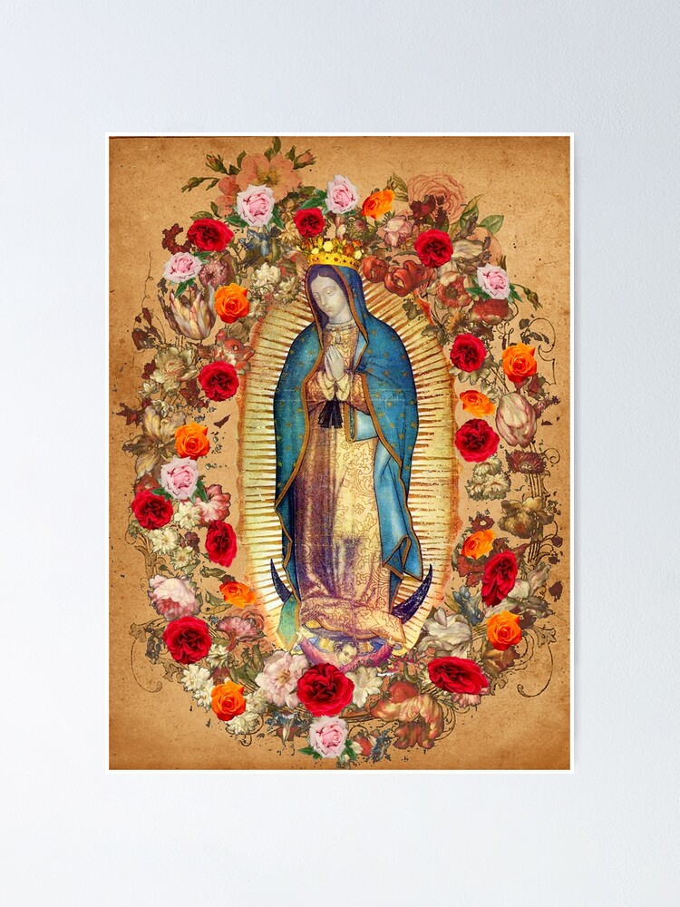 VIRGEN DE GUADALUPE VIRGIN MARY POSTER 24 X 36 INCH Catholic, acts, saints