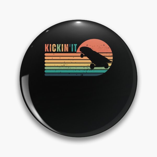 Item preview, Kickin' It Skateboard Skateboarding Retro Vintage Skateboard Gift for Skateboarder  designed and sold by Diferenty Shop  ⭐⭐⭐⭐⭐.