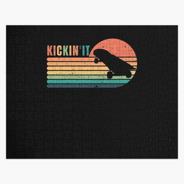 Item preview, Kickin' It Skateboard Skateboarding Retro Vintage Skateboard Gift for Skateboarder  designed and sold by Diferenty Shop  ⭐⭐⭐⭐⭐.