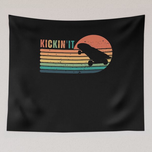Item preview, Kickin' It Skateboard Skateboarding Retro Vintage Skateboard Gift for Skateboarder  designed and sold by Diferenty Shop  ⭐⭐⭐⭐⭐.