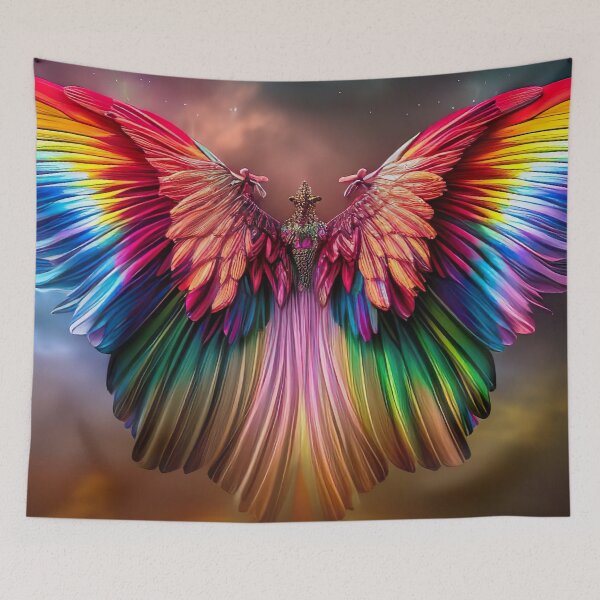 Item preview, Rainbow wings designed and sold by moonspirits.