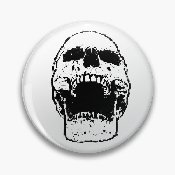 Item preview, cool Pixel screaming skull   designed and sold by OneUpArtDesigns.