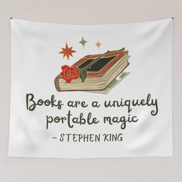 Item preview, Books are a uniquely portable magic Stephen King designed and sold by Simi2020.