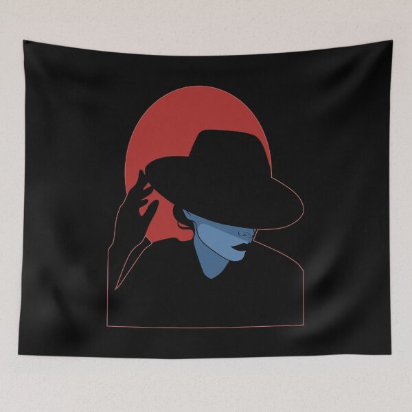 Item preview, Dark Lady (Red and Blue on Black) designed and sold by ObsidianDaz.