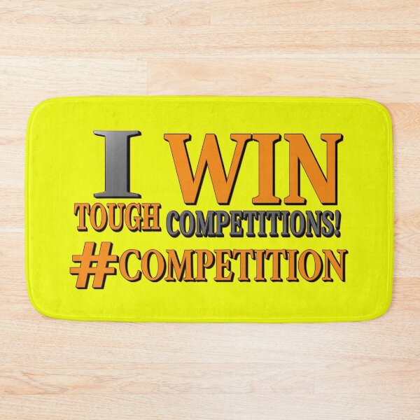 Item preview, "TOUGH COMPETITIONS" Design. Buy Now designed and sold by Health And Fitness Posts e-Store.