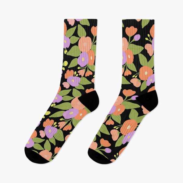 Item preview, Floral bloom - black designed and sold by PrettywithColor.