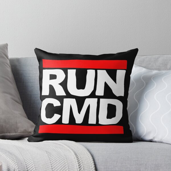 RUN CMD Throw Pillow