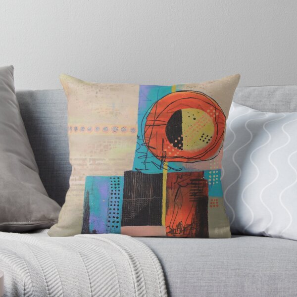 Sunny City Throw Pillow