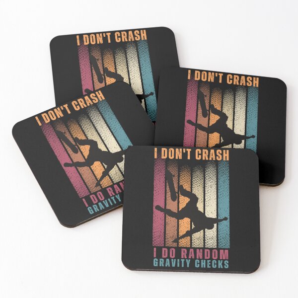 Item preview, I Don't Crash I Do Random Gravity Checks Skateboard Cool Vintage Retro Skateboarding Gift For Skateboarder   designed and sold by Diferenty Shop  ⭐⭐⭐⭐⭐.