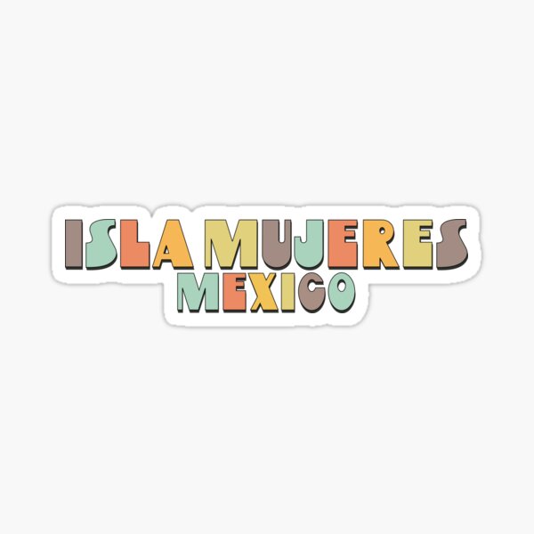 Item preview, Isla Mujeres beach Mexico vintage retro holidays designed and sold by maxigold.