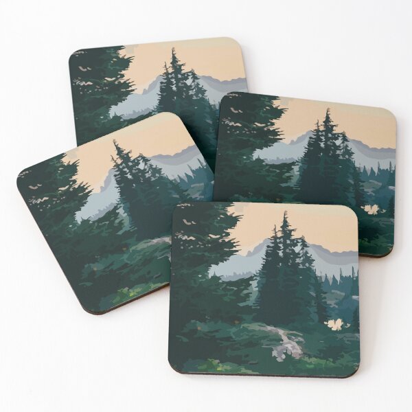 Item preview, Abstract Illustration:- Abstract Forest Wall Art-Abstract Forest Art Prints designed and sold by typoinspired.