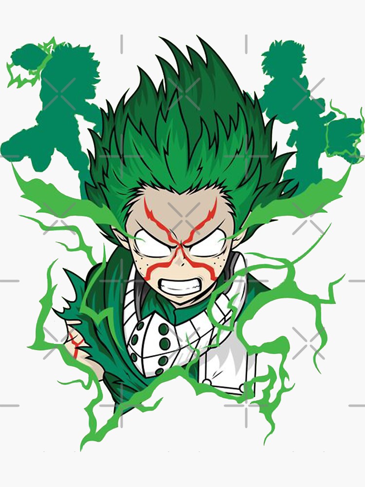 anime Fire Green Ball Sticker for Sale by theawshp