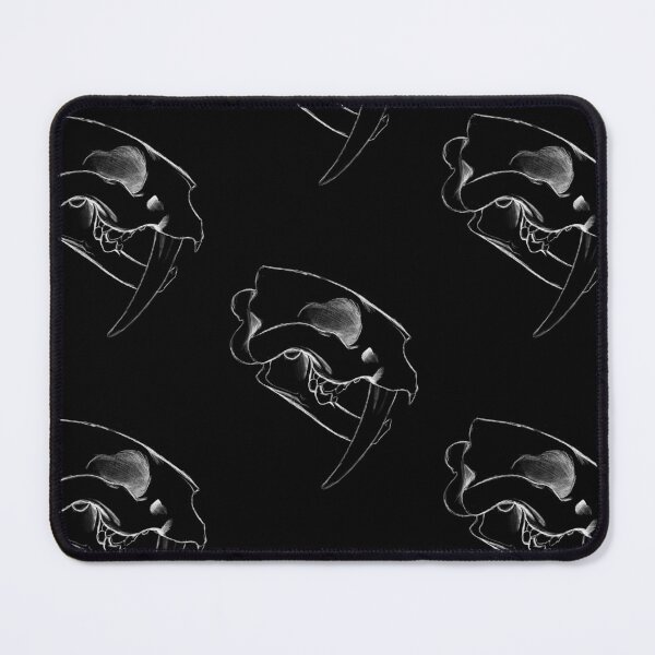 Item preview, White Sabretooth Cat sketch designed and sold by Weirdstuffshop.