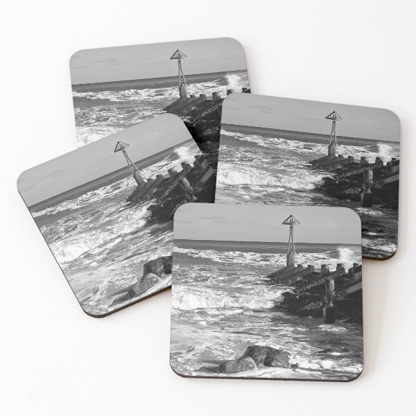 Item preview, Choppy sea and weathered groyne designed and sold by Violaman.
