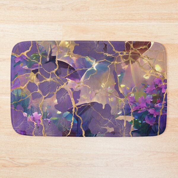 Item preview, Japanese Garden: Butterflies and Flowers. Kintsugi Pattern designed and sold by CatCoconut-Art.