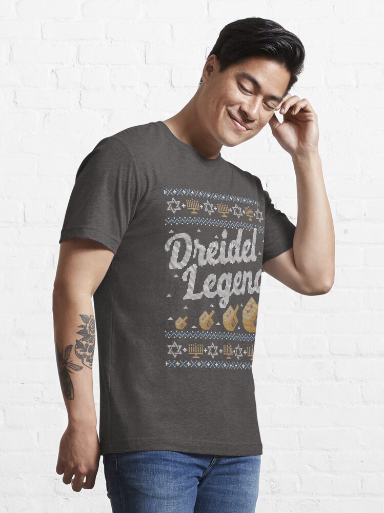Disover Ugly Hanukkah Sweater, Dreidel Legend, Jewish shirt Essential T-Shirt