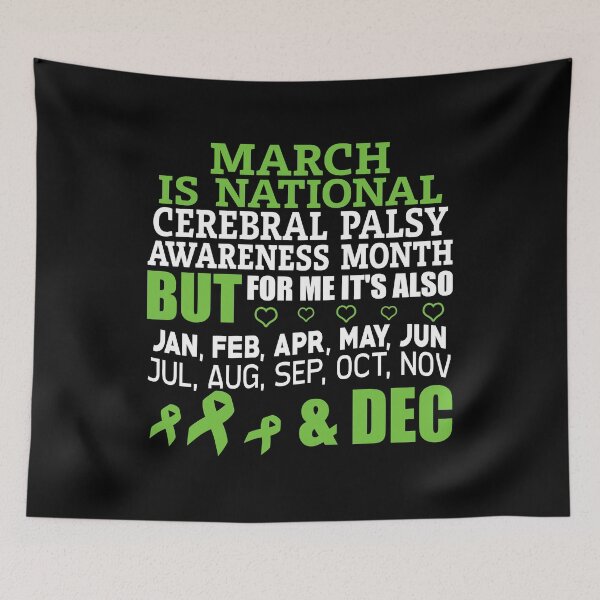 Item preview, March Is National Cerebral Palsy Awareness Month designed and sold by Adolfo114.