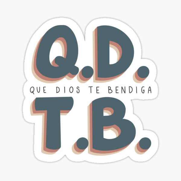 Que Dios Te Bendiga - Diseño Cristiano Pegatina