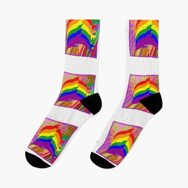 Item preview, Rainbow dolphin designed and sold by Rowbic.