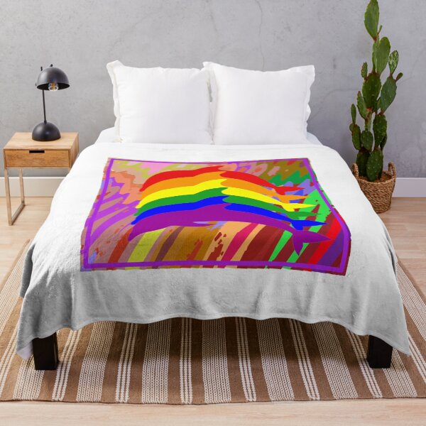Item preview, Rainbow dolphin designed and sold by Rowbic.