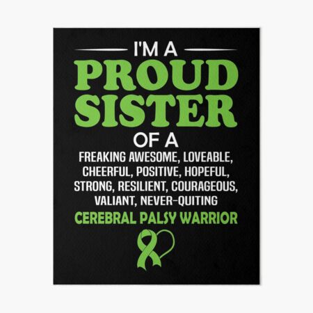Item preview, Proud Sister Of A Cerebral Palsy Awareness Warrior designed and sold by Adolfo114.