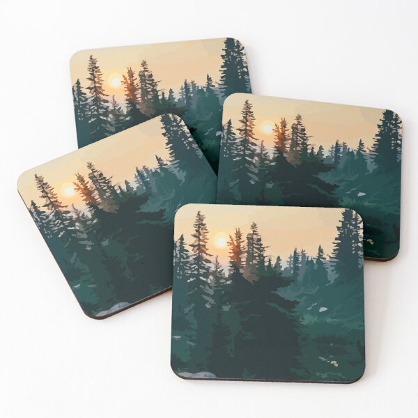 Item preview, Abstract Illustration:- Abstract Forest Wall Art-Abstract Forest Art Prints designed and sold by typoinspired.