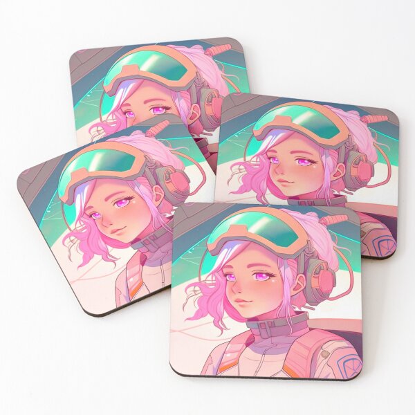 Item preview, Anime Girl in Space designed and sold by TheFoxyWolfShop.