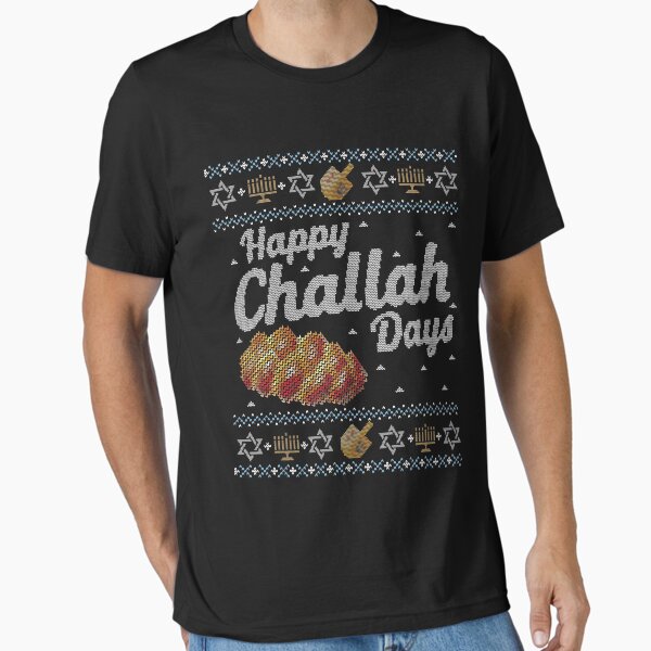Item preview, Ugly Hanukkah Sweater, Happy Challah Days, Jewish shirt designed and sold by taraJcreative.