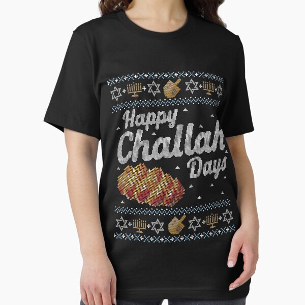 Item preview, Ugly Hanukkah Sweater, Happy Challah Days, Jewish shirt designed and sold by taraJcreative.