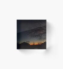SUBURBIA SUNSET Acrylic Block
