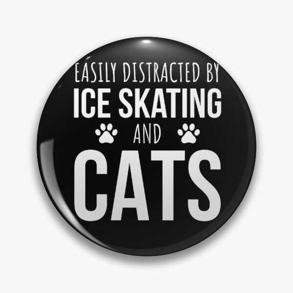 Item preview, Easily Distracted By Ice Skating And Cats Skating Ice Skater designed and sold by FirnandArt.
