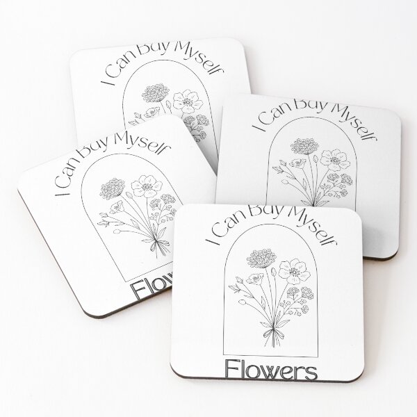 Item preview, I Can Buy Myself Flowers, Minimalist Flowers designed and sold by JeweledLife.