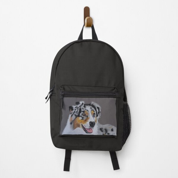 Item preview, Australian Shepherd dog painted with pastels designed and sold by ROXANEDS.