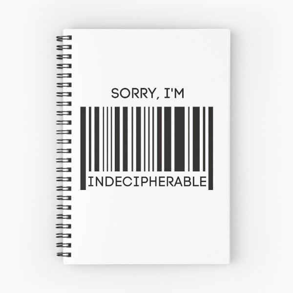 Item preview, Sorry I'm Indecipherable - Black and White Bar Code  designed and sold by SiYDesigns.