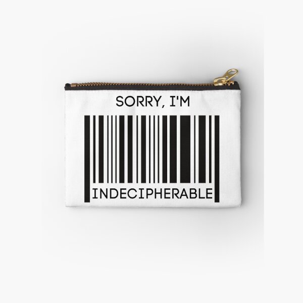 Item preview, Sorry I'm Indecipherable - Black and White Bar Code  designed and sold by SiYDesigns.