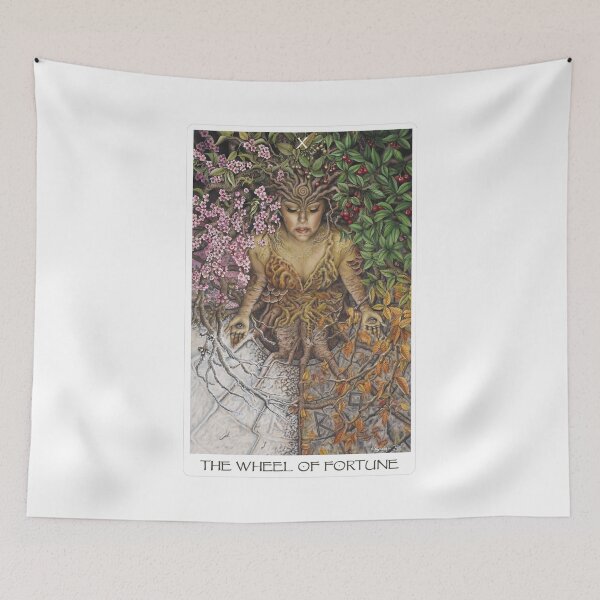 Item preview, The Wheel of Fortune Tarot Card - White designed and sold by Artbykayleighb.