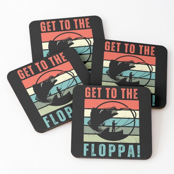 Item preview, Get To The Floppa, Funny Fishing Retro Vintage Sarcastic Joke Gift For Fisherman  designed and sold by Diferenty Shop  ⭐⭐⭐⭐⭐.