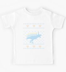 Ugly Hanukkah Sweater, Trex, Jewish Dinosaur shirt Kids Tee