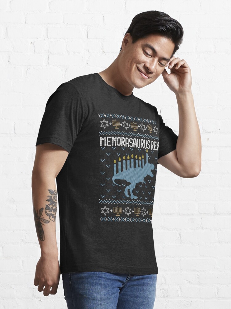 Discover Ugly Hanukkah , Trex, Jewish Dinosaur shirt Essential T-Shirt