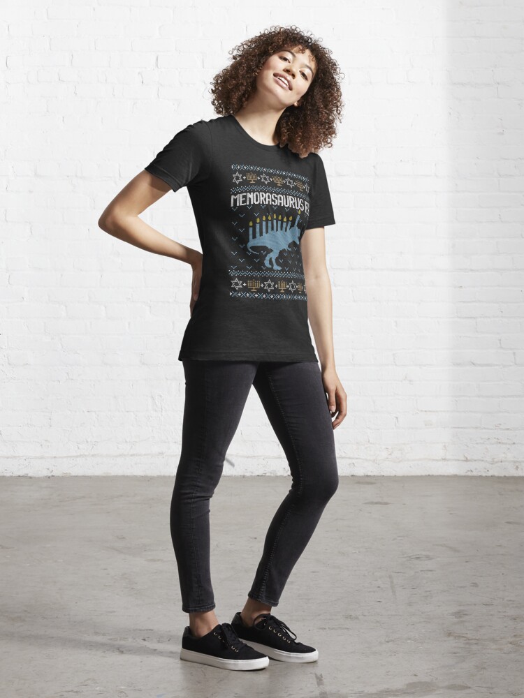 Discover Ugly Hanukkah , Trex, Jewish Dinosaur shirt Essential T-Shirt