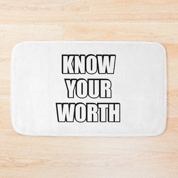Item preview,  Know your worth - self worth affirmations - love yourself designed and sold by Inspirationmotivation.