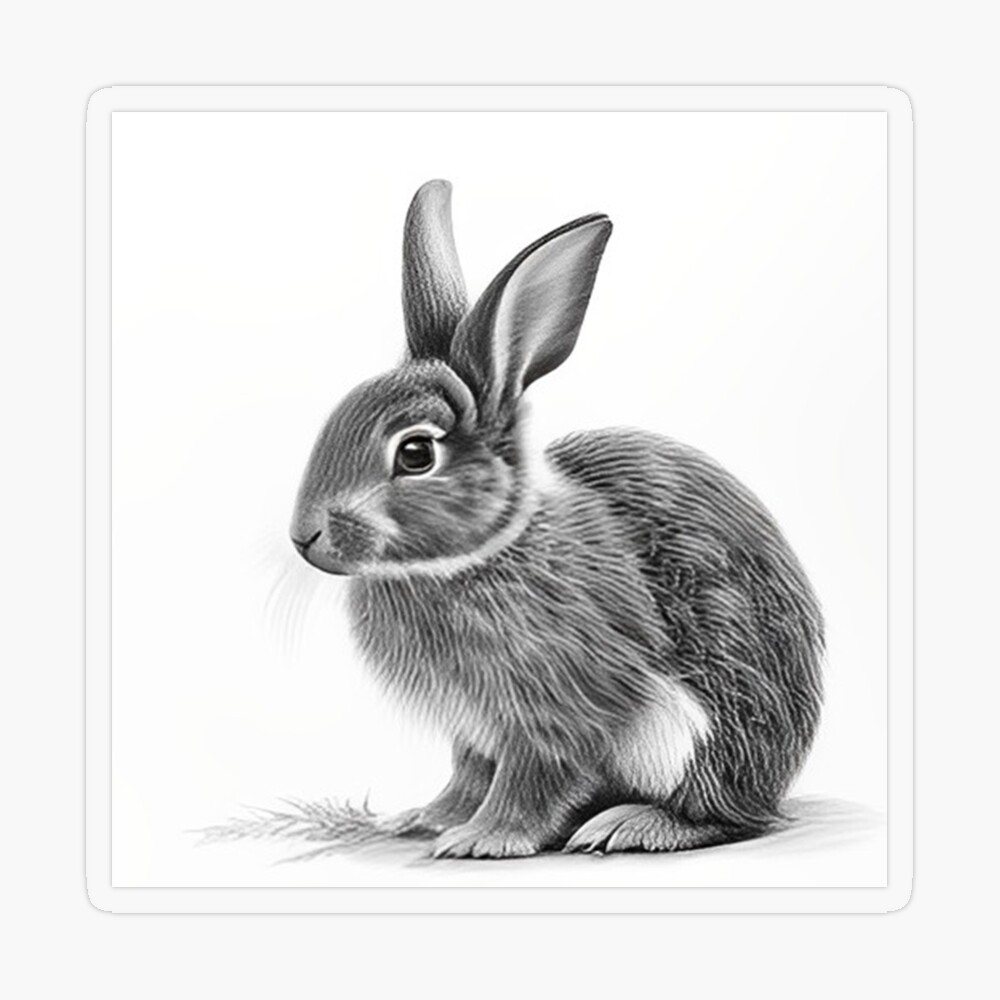 Buy Rabbit Pencil Drawing, Printable Rabbit Drawing, Rabbit Wall Art, Rabbit  Nursery Decor, Cute Rabbit Baby Room Art 641 INSTANT DOWNLOAD Online in  India - Etsy