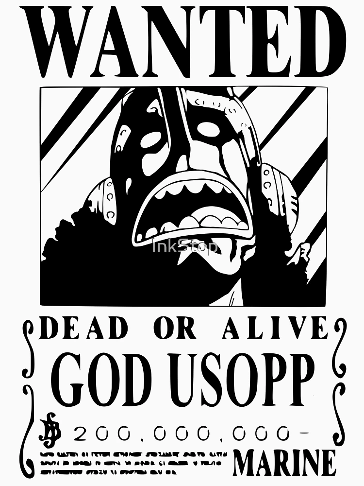 Poster One Piece Wanted Usopp New 35x52cm